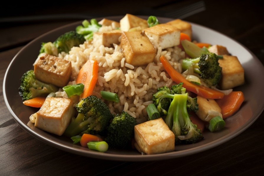 Rice and veggies